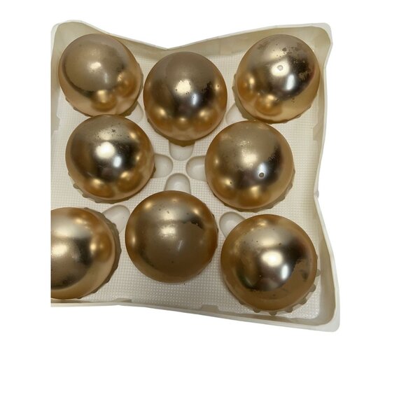 Vintage Gold & Red Glass Christmas Ornaments 15 Pcs in Original Boxes Kmart READ - Picture 3 of 6